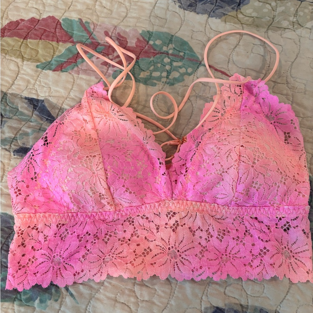 PINK Victoria's Secret Pink Lace Bralette